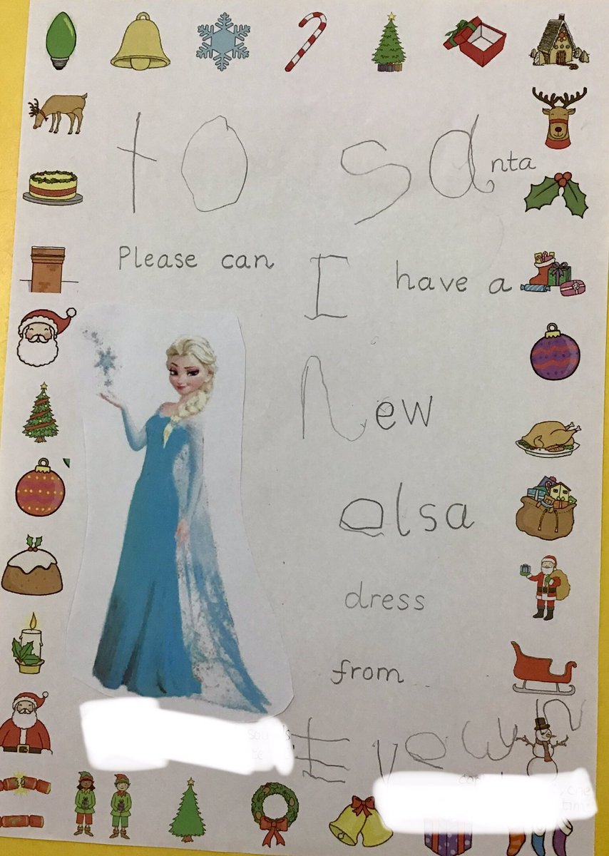 This week we have been writing letters to Santa just to remind him what we would like for Christmas for being on the good list. The progress that the children are making with their writing is incredible 🌟🌟🌟