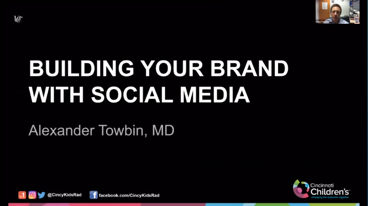In his first  #RSNA20 presentation,  @towbinaj taught us how to build our brand using social media. Would  #RSNA20 be the same without his advice? https://rsna2020.rsna.org/live-stream/15352112/Building-a-Social-Media-and-Web-Brand
