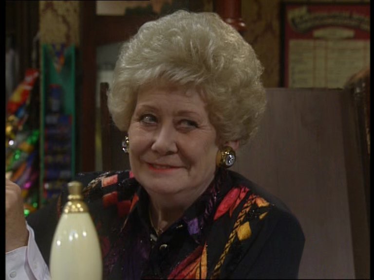 6) Vera DuckworthThe tight bubble perm hair, endless laughter, and of course her beloved Jack. Vera was an enduring character and an icon. Liz Dawn played her to perfection, we all knew someone like Vera and she often broke your heart as well as make you roar laughing. An icon.