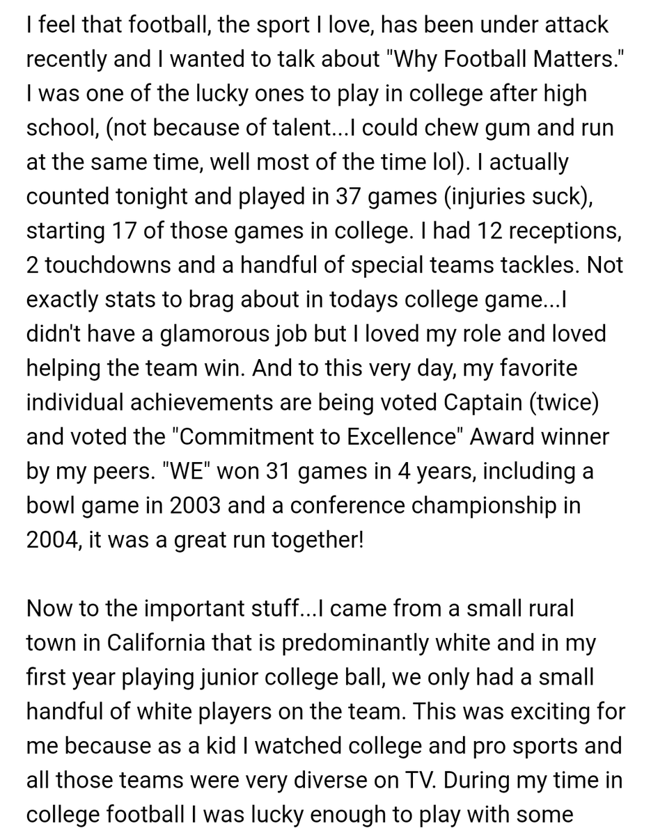 Coach_Berna's tweet photo. I wrote this 3+ years ago for a buddies blog...I apologize for my poor writing skills but I feel this is just as relevant today! #WhyFootballMatters #ForTheGuys #CultureOverScheme #WinTheDay #BiggerThanSports https://t.co/UdbBr7hzsl