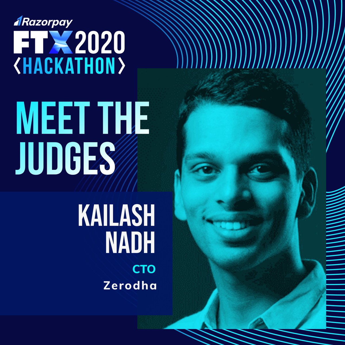 RazorpayFTX's tweet photo. Here's judge #3 for #FTXHackathon - Kailash Nadh, CTO @zerodha π€© π
Winners of the hackathon will present their ideas to our judges at #FTX2020. Register here: https://t.co/wn9JDcbi9x https://t.co/gkMqb5OXx0