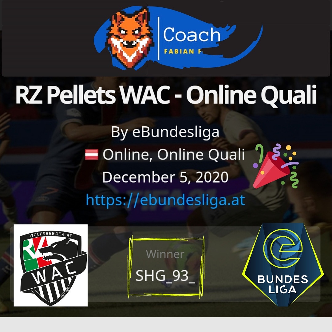 thecoachfabian's tweet photo. Gratulation an @SHG_93_ 💯

Seit diesem Sommer arbeiten wir zusammen. 🙂💪

Heute holt er sich den Sieg der Einzel Qualifikation vom @WolfsbergerAC in der @eBundesliga_at ❗

Sehr sehr stark. Ich gratuliere dir vom ganzen Herzen! 🙏😊
Wir geben weiter gas 💯
#fifacoach #thecoach https://t.co/nSAmVLchzv