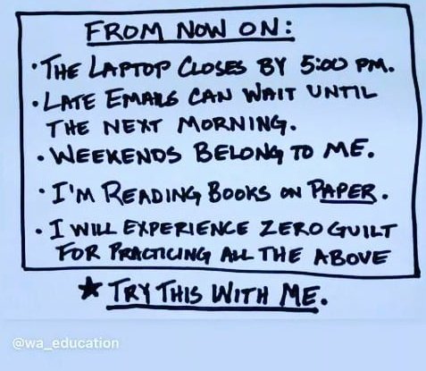 We must set boundaries for our own mental health! 🙌
📷 <a href="/wa_education/">Dr. M. 🇺🇸</a>