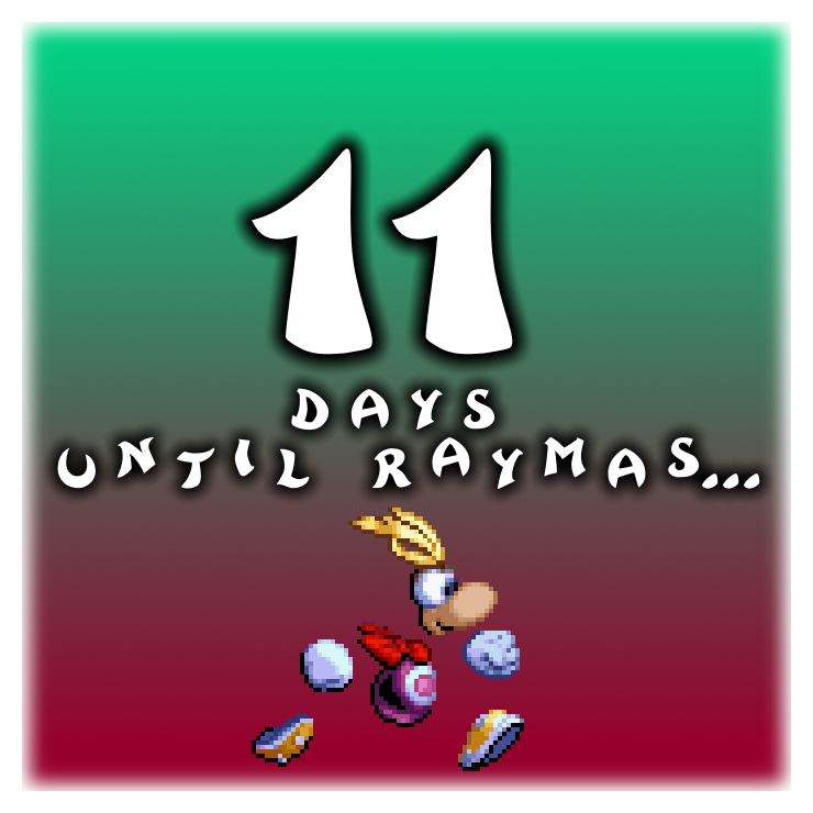 gabep171's tweet photo. here comes rayman and some of his many best friends ushering in the beginning of RAYMAS!
what friends do YOU usually start christmas off alongside with? π¦π¦
#Rayman
#RaymanRedemption
#12DaysofRaymas https://t.co/EiQRjQHx3L
