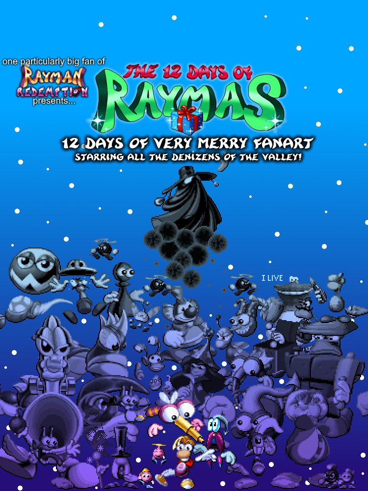 gabep171's tweet photo. hi folks!
y'wanna know what's goin' on?
let me tell you about the brand new fanmade event of RAYMAS!
#Rayman
#RaymanRedemption
#12DaysofRaymas
(just so you know i'm not in the rayman redemption team i'm just a big fan) https://t.co/AHDWVlHywF