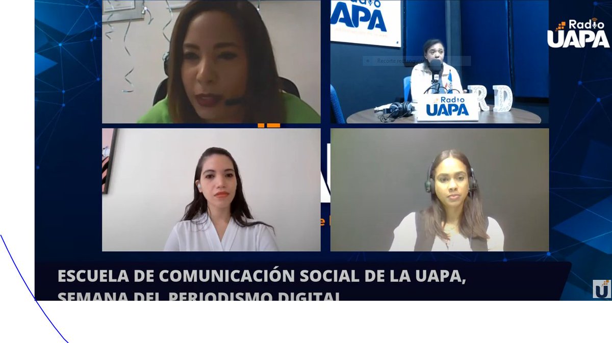UAPATEINFORMA's tweet photo. Panel sobre periodismo a cargo de María Cabrera, Grismely Almonte y Fior D´Aliza Taveras. La actividad se enmarca dentro de la #PrimeraSemanaDelPeriodismoDigital de la #UAPA. La doctora Reyna Hiraldo fue la moderadora.
#Periodismo #Comunicación #Virtual https://t.co/nRU8ntXQzo