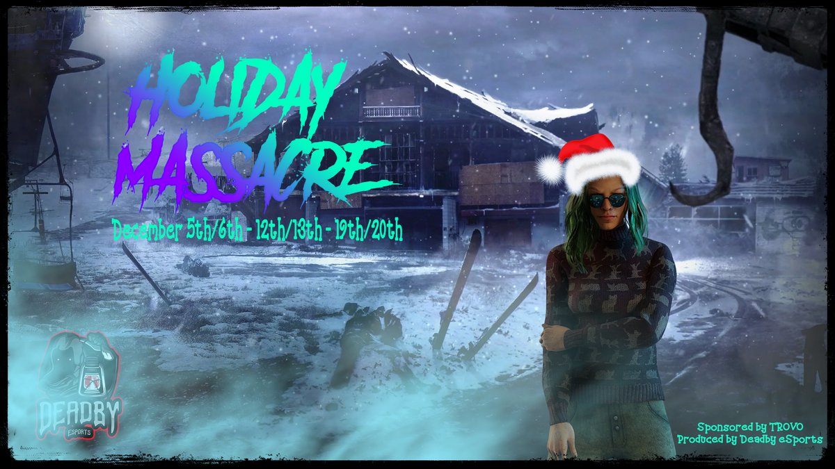 TrumpBackIn25's tweet photo. Holiday Massacre Round 1 matches are now LIVE!

Shout-casted by 
@Boomer_Live

@_StarlightHD_ 

@sudzrule

Sponsored by 
@trovolive

Watch the tournament here on Trovo: https://t.co/mh8a8V3min

Join the Discord: https://t.co/aOaAVjEubE https://t.co/lDUl6GtKK6