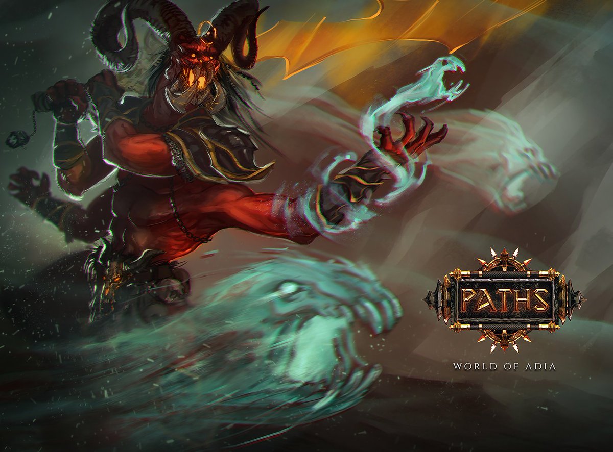 TheSmunchy's tweet image. Many of the leaders of both The Society and The Kinsworn are now under threat by the Abyss and his demonic terrors. It is hard for them to choose to work together against such evils, but they put aside their differences and stand together. #ttrpg #rpg #pathsrpg #indiegame