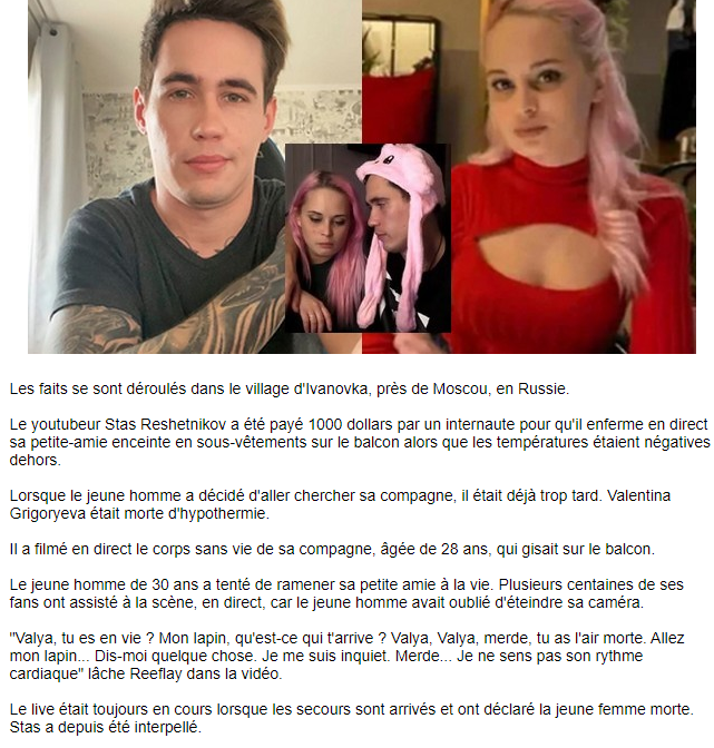SamDissoire's tweet photo. Un youtubeur enferme sa petite-amie enceinte sur le balcon en sous-vêtements : elle meurt de froid 😩 https://t.co/8k7xV9x0ga