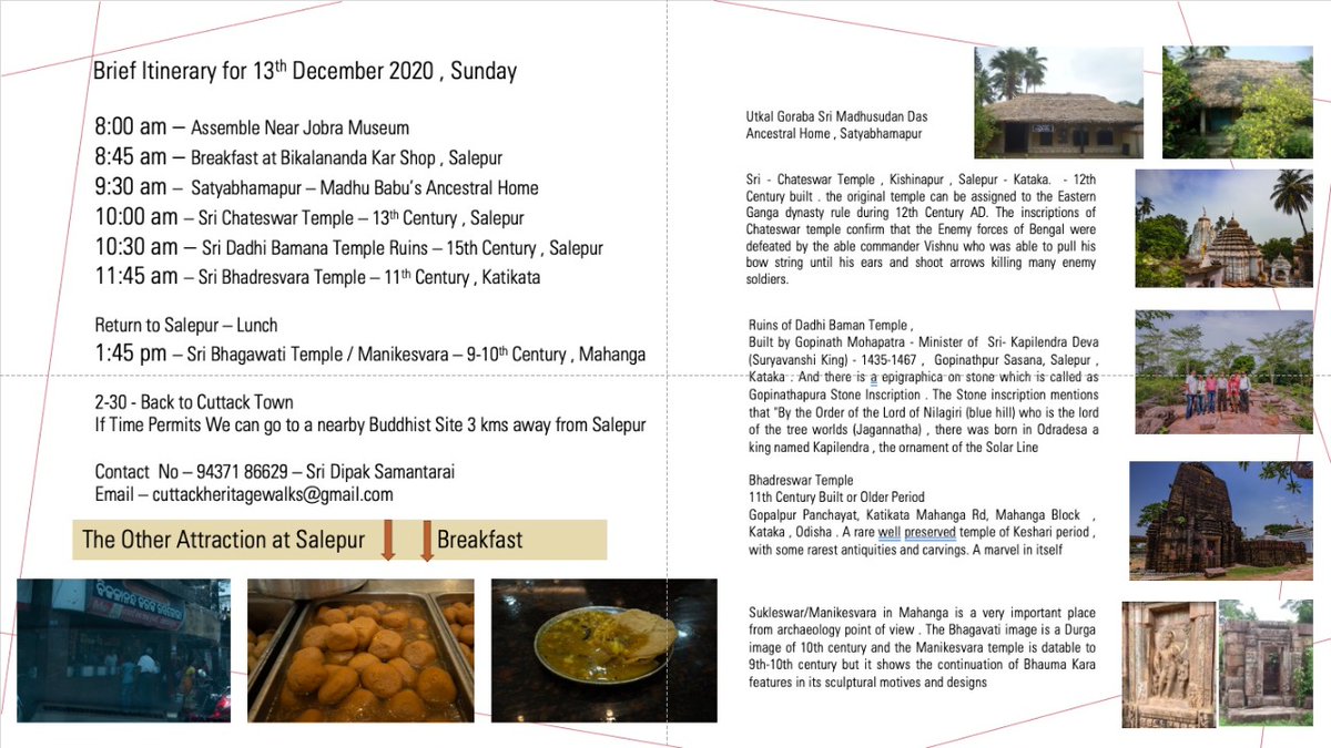 Heritage Trail , Organised by Cuttack Heritage Walks ,13th December 2020 . Salepur Cuttack