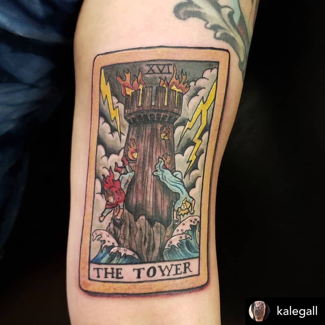 Dark Tower Tattoo Progression III by shokxonestudios on DeviantArt