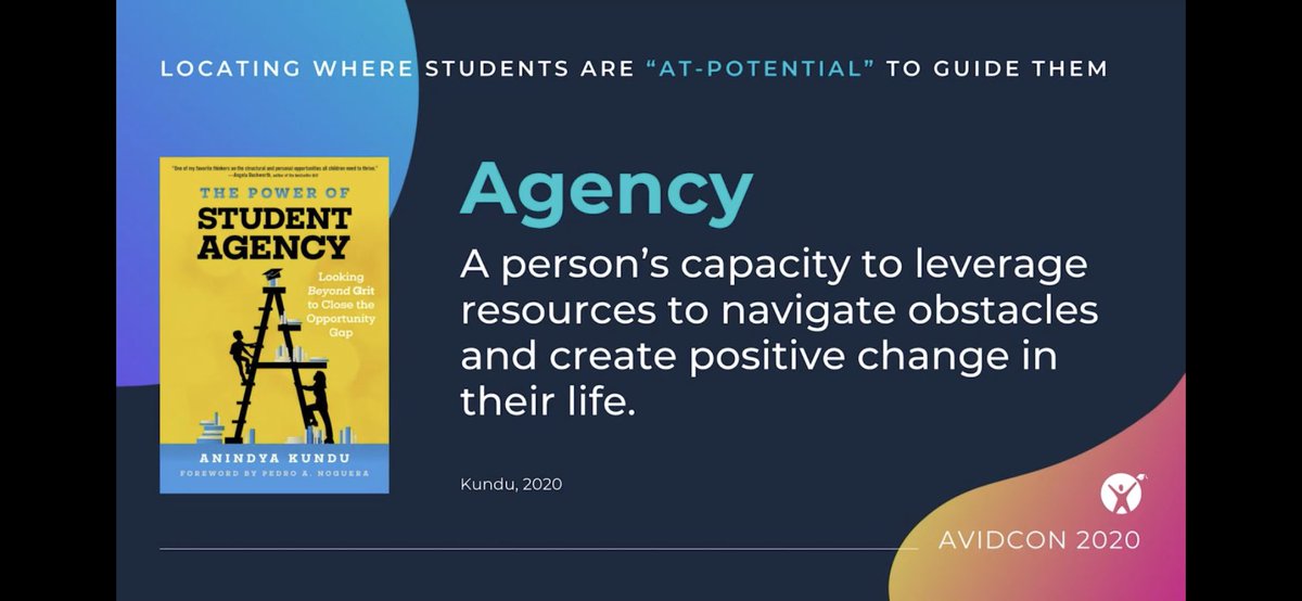 the_real_mr_K's tweet photo. It was awesome to hear you speak @DrAnindyaKundu at #avidcon2020!  The imperative to help our Ss develop agency is so important and so timely. #TogetherWeCan #AVIDMindset https://t.co/8L21xLQqe2