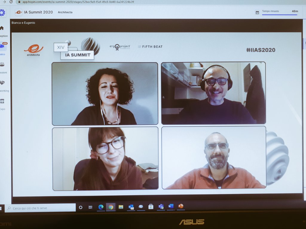 Nicola Catani (@nicolacatani) on Twitter photo Sì chiude anche un altro Summit di <a href="/ArchitectaIA/">Architecta</a> #IIAS2020 ma continueremo a legare i puntini ancora e ancora, come nella migliore tradizione della famiglia.
Grazie al board uscente <a href="/BBronzino/">Bianca B.</a> <a href="/EMenichella/">Eugenio Menichella</a> <a href="/naracauliz/">naracauliz</a>
<a href="/zuchiara_de/">Chiara De Angelis</a>
#WeDesignAsOne Sì chiude anche un altro Summit di <a href="/ArchitectaIA/">Architecta</a> #IIAS2020 ma continueremo a legare i puntini ancora e ancora, come nella migliore tradizione della famiglia.
Grazie al board uscente <a href="/BBronzino/">Bianca B.</a> <a href="/EMenichella/">Eugenio Menichella</a> <a href="/naracauliz/">naracauliz</a>
<a href="/zuchiara_de/">Chiara De Angelis</a>
#WeDesignAsOne