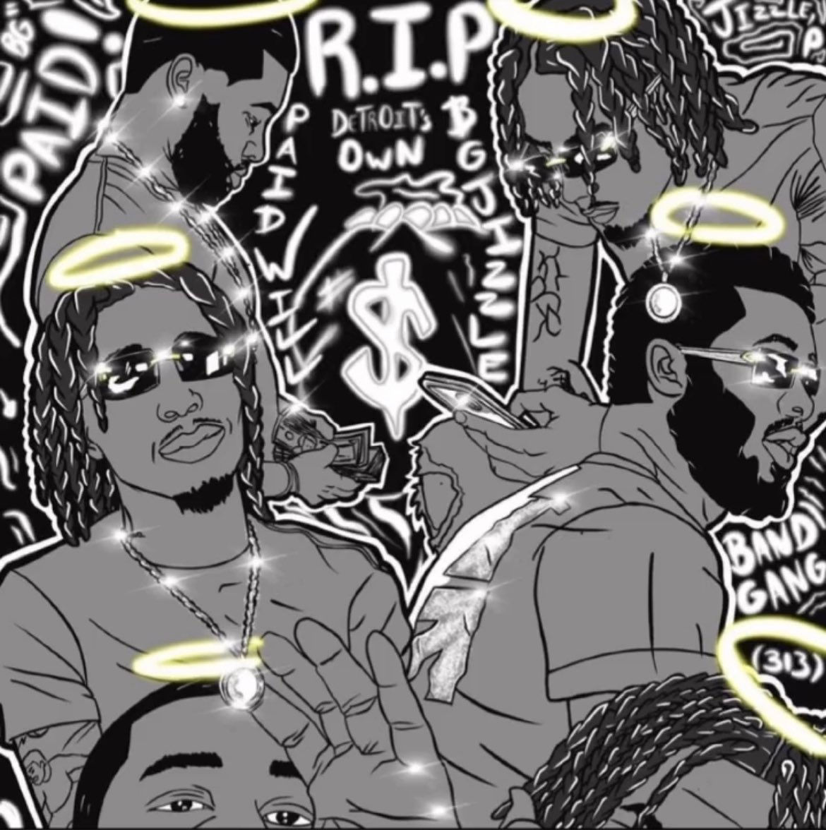 therealrj4620's tweet photo. #RipJizzle #ForeverPaid @PaidWill_ @BGjizzle โค๏ธ๐ https://t.co/Ntp18imddj