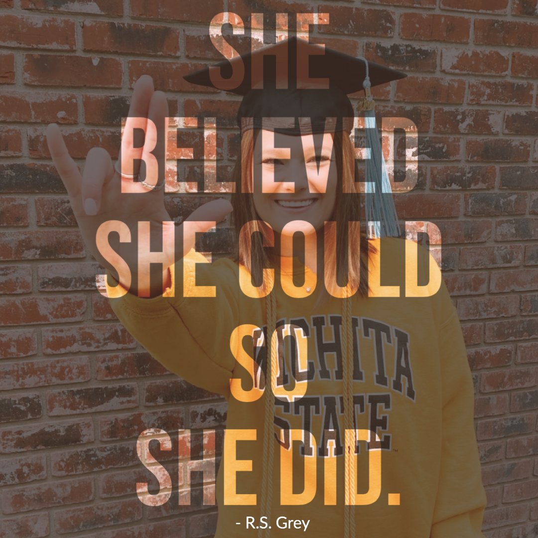 emmma_lou16's tweet image. Assignment for SMGT809 As I continue to work towards my goals I always go back to this quote from R. S. Grey, “She believed she could so she did”. One semester of my Master’s done, a life time of learning in this industry to go! #wsusmgtfamily