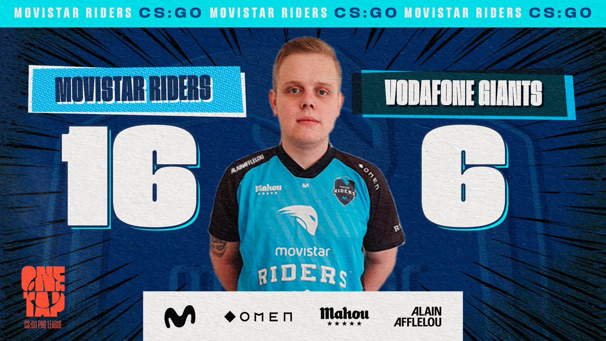 MovistarKOINOW's tweet photo. Nos hacemos con el primer mapa de esta gran final de la #OneTap7 ✅

📺 https://t.co/AVOQ1nFF7D

#SomosMovistarRiders https://t.co/jeJrE0TNuA
