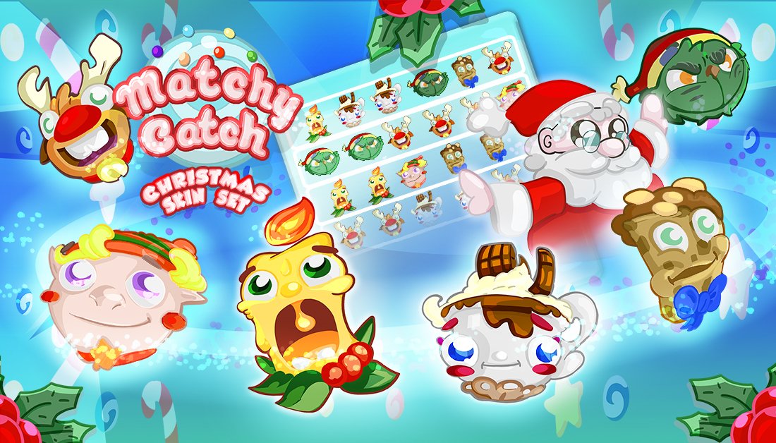 matchycatch's tweet photo. 🎄 Ho,ho,ho! The Christmas season has arrived🎄
Matchy Catchy dresses up like Christmas and presents a brand new skin set.
🦌 The skin is inspired by Christmas tradition, choose your favorite skin and play Matchy Catch. 

#matchycatch #jyammagames #christmasskin https://t.co/6zgNdq6ooy