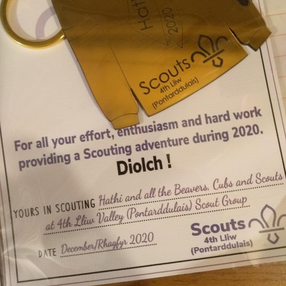 4th_lliw's tweet photo. A productive afternoon-  every beaver, cub,  scout and leaders have received their Christmas presents and chocolate selection box! Proud GSL for all your efforts in scouting in 2020, thank you.
@GWScouts @ScoutsCymru @CNDistrict https://t.co/DaG7odMiJZ