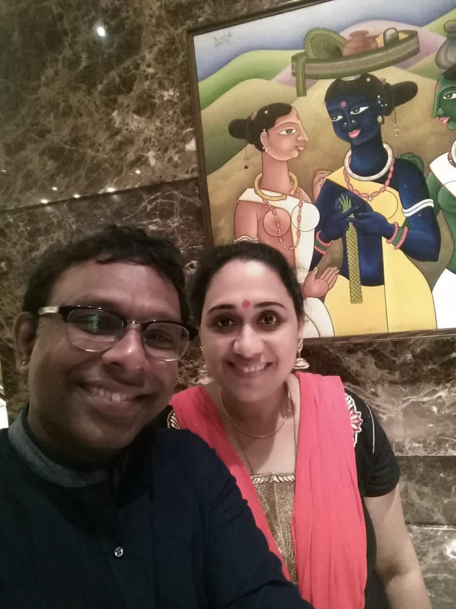 She stands by me
My pillar of strength
Will go for me 
To any great length

She is my love 
My dear dear wife
My angel my dove;
Truly my life! 

@musicramesh #RameshVinayakam