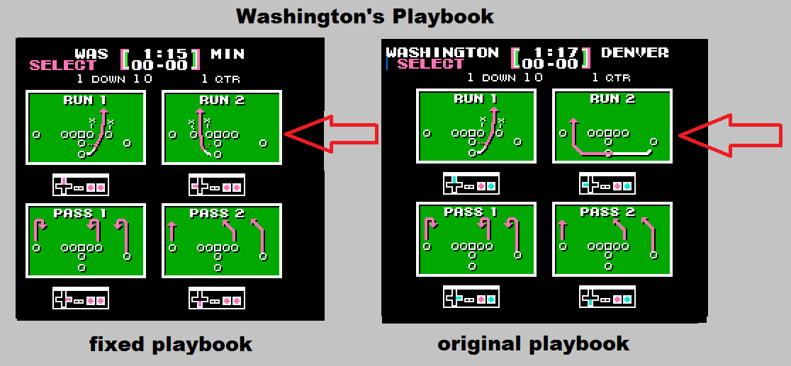 Understanding the game so well, I knew there were some major run blocking issues with Washington, Minnesota, and LA so we had the playbooks fixed.  Got rid of the WR run plays that were rarely successful.