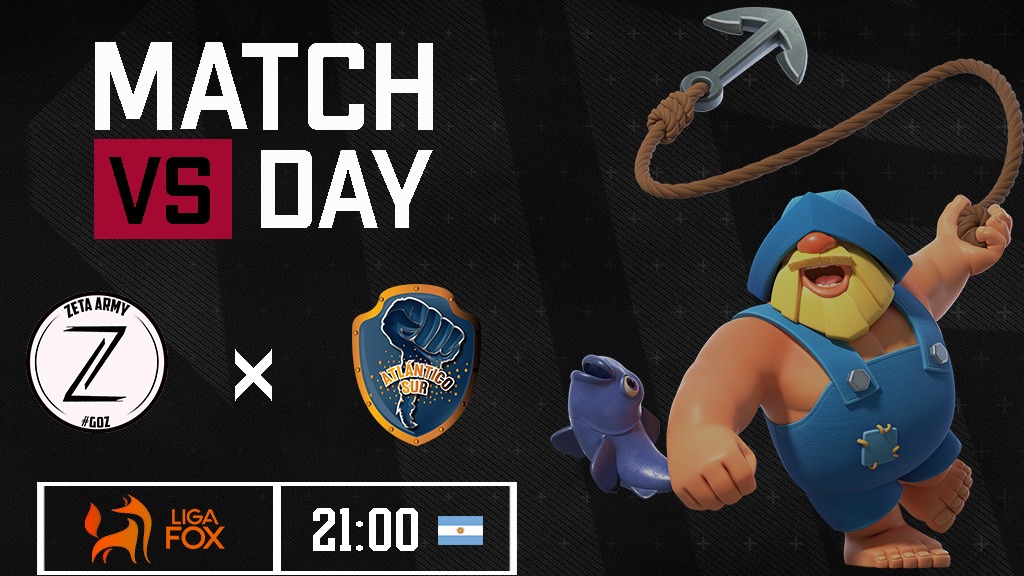| #ClashRoyale | #MatchDay |

Volvemos con #LigaFox en busca de seguir por la pelea del primer puesto 😏

🏆 <a href="/LigaFox/">Liga Fox 🦊</a> 
🆚 <a href="/CrAtlantico/">Atlántico Sur CR</a>
🎙️ @zarbond