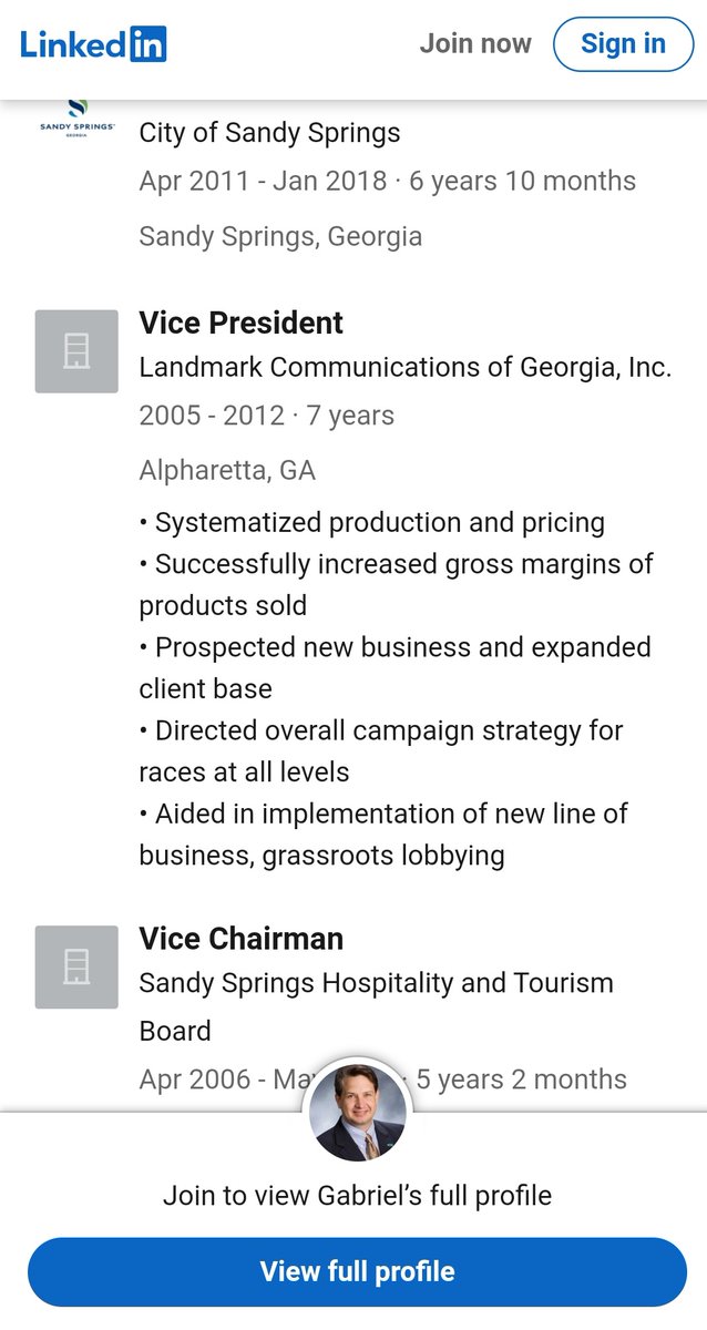 Before he worked for the SoS office he worked for Landmark Communications. He also sat on the Sandy Springs City Council and even ran for Mayor of Atlanta. He's ran several campaigns and has even been a legislative assistant. He has a long background in politics but nothing in IT