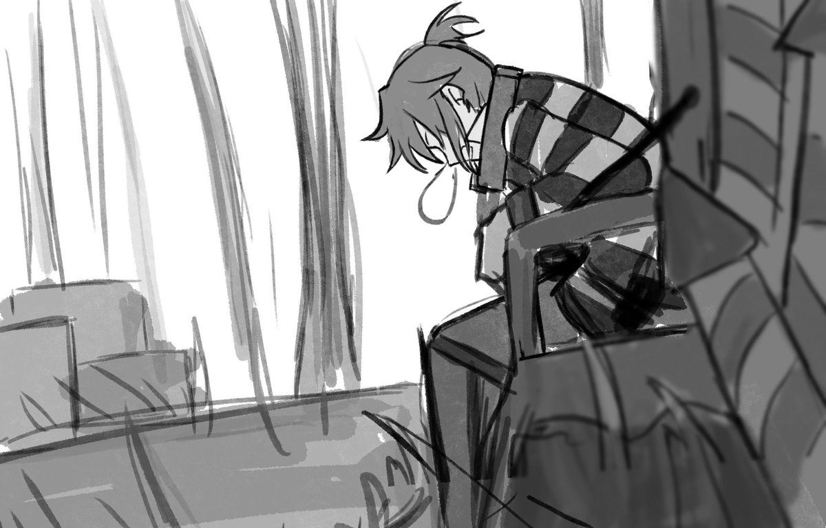Prompt is sleeping Luca but I've drawn sleeping Luca a lot before I sleep hehe
I got lazy...I'll tidy up later...
Good night:D...
Hopefully my hand resets lmao