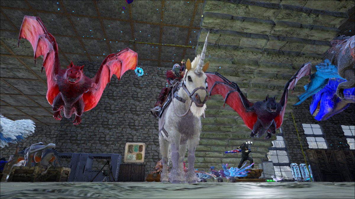 ウィリアム Vtuber 本日の配信は終了 公式サバでコウモリを2匹テイムできた そして 不注意で400lv越えのマナガルムが逝ってしまった悲しい 冒険に出るごとに何かを得て失うark生活 強く生きていきたい Ark Arksurvivalevolved