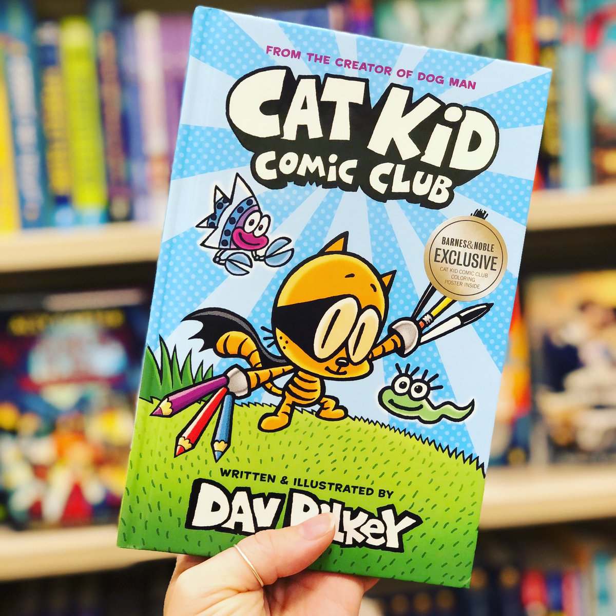 Looking for a gift for your Dog Man fan? Cat Kid Comic Club by Dav Pilkey  is our new favorite! 
#bnbuzz #barnesandnoble #bnkids #bookswelove #mkekids #mkemom #dogman #catkid #davpilkey #saturday #wereccomend #bookworms #raisingreaders