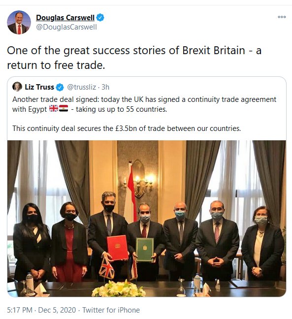 Continuing with deals negotiated by the EU is apparently "a return to free trade".

Ht <a href="/DavidHenigUK/">David Henig 🇺🇦</a>