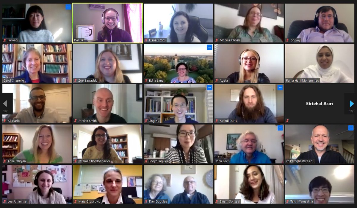 isuapplingconf's tweet photo. What a great way to end the #IowaStateApLing15 conference with a final few words from @cciastate and pictures. Two last screenshots of the participants. https://t.co/IbaZG04ig8
