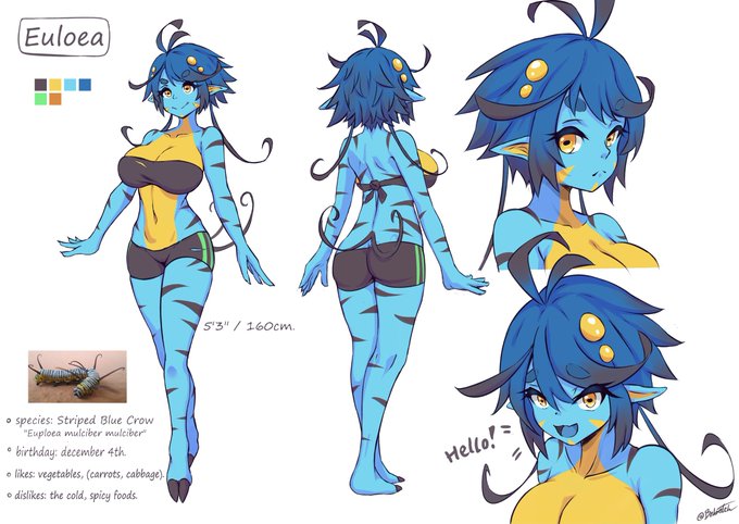 Welcome Euloea, this is my first official OC creation~

⬛️ Name: Euloea (yu-lo-ea)
🟦 Age: 18+!
🟨 Cuteness: 10/10

She's my pride and joy, I love her 💙 