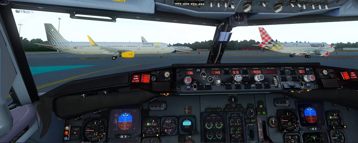 Tarde de vuelo en grupo #ivao ⁦<a href="/IVAOES/">IVAO España</a>⁩ ⁦@IVAOAERO⁩ #westatlantic #swiftair ⁦<a href="/swiftair__va/">Swiftair Virtual</a>⁩ #lemg #lest