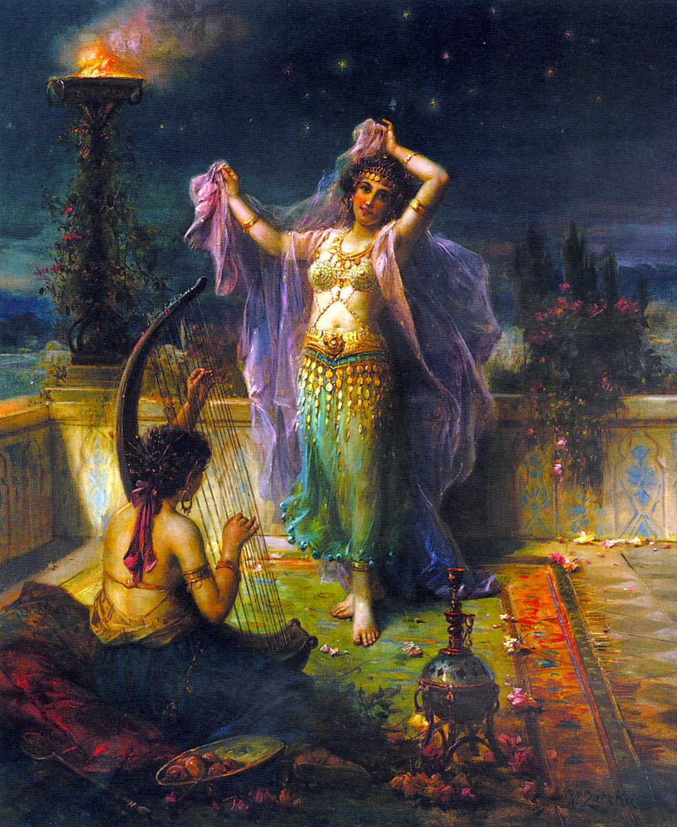 【希少】ELFSACK 絵画　オーバーサイズ　ジャケット Hans Zatzka (1859-1945) made his own interpretation of Middle