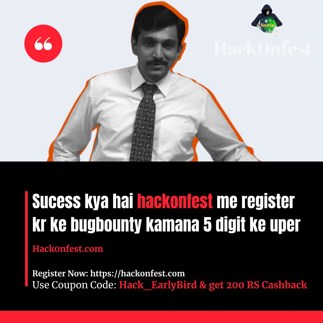 hackonfest's tweet photo. Lala, Risk hai toh ishq hai, abhi nhi kiya toh sahi me isbar bohot kuch aacha miss kr diya!
Register now for #hackonfest2020 
https://t.co/fni5BsrLZj 25 Days long #bugbounty program #bugbountytips #bughunter https://t.co/lpBUNZeOif