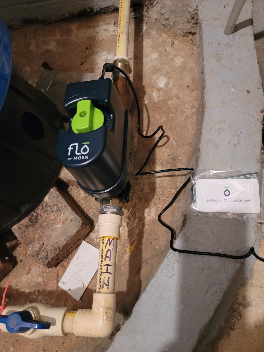 Great way to control your water supply while away from home and to manage water usage.  #owingsmechanicalinstalls