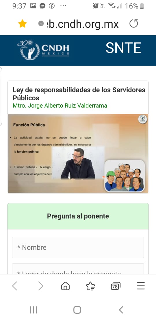 SNTE_Seccion_23's tweet photo. #SNTEconMéxico 👩‍🏫🇲🇽👨‍🏫

🔴 En el marco de su alianza estratégica 👉#SNTE 📚 @CNDH 🕊️ promueven nueva 👉cultura de legalidad ✔️ derechos humanos ✔️garantías ✔️ y protección ✔️ mediante webinar 👉Ley de responsabilidades de los Servidores Públicos 👨‍💼 https://t.co/TJNwaoxF3Y