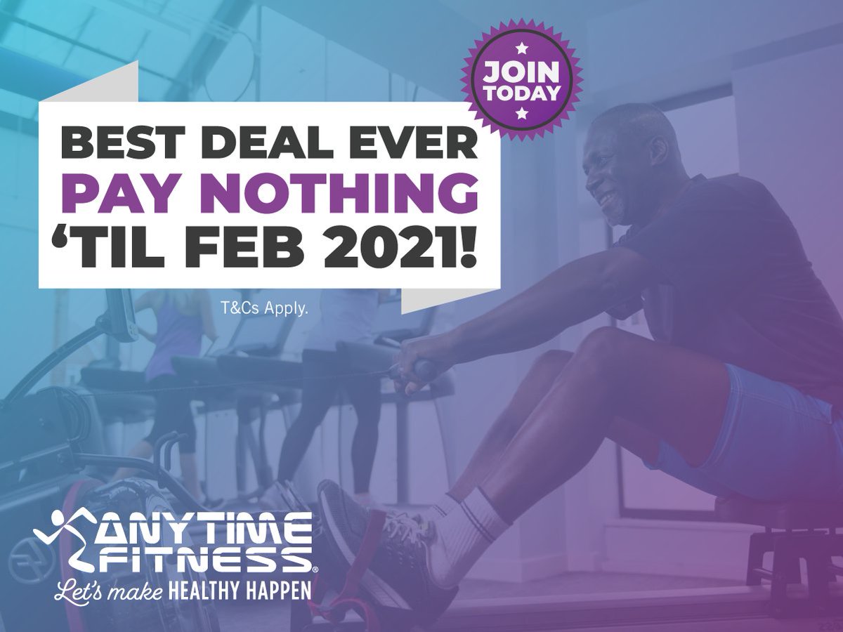 💜 DON'T MISS OUT ON OUR BEST OFFER YET 💜

Join Anytime Fitness Leeds City now and pay nothing until February 2021!
That's the rest of December and January FREE !🏋️

Follow the link to join today, use code 2020FREE >> secure5.clubwise.com/leeds/pos.asp <<