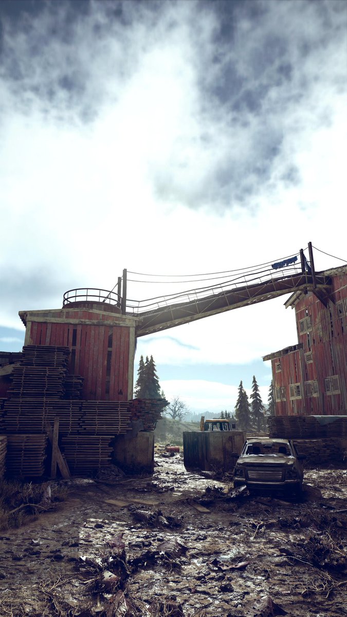 In honor of  @JakeRocket, here is a thread of photos from the Old Sawmill. A huge technical achievement with 500 Freakers on screen at the same time, combining elements of horror, strategy and pure adrenaline creating an iconic mission on the PS4 console.  #DaysGone