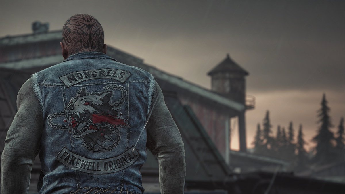 In honor of  @JakeRocket, here is a thread of photos from the Old Sawmill. A huge technical achievement with 500 Freakers on screen at the same time, combining elements of horror, strategy and pure adrenaline creating an iconic mission on the PS4 console.  #DaysGone