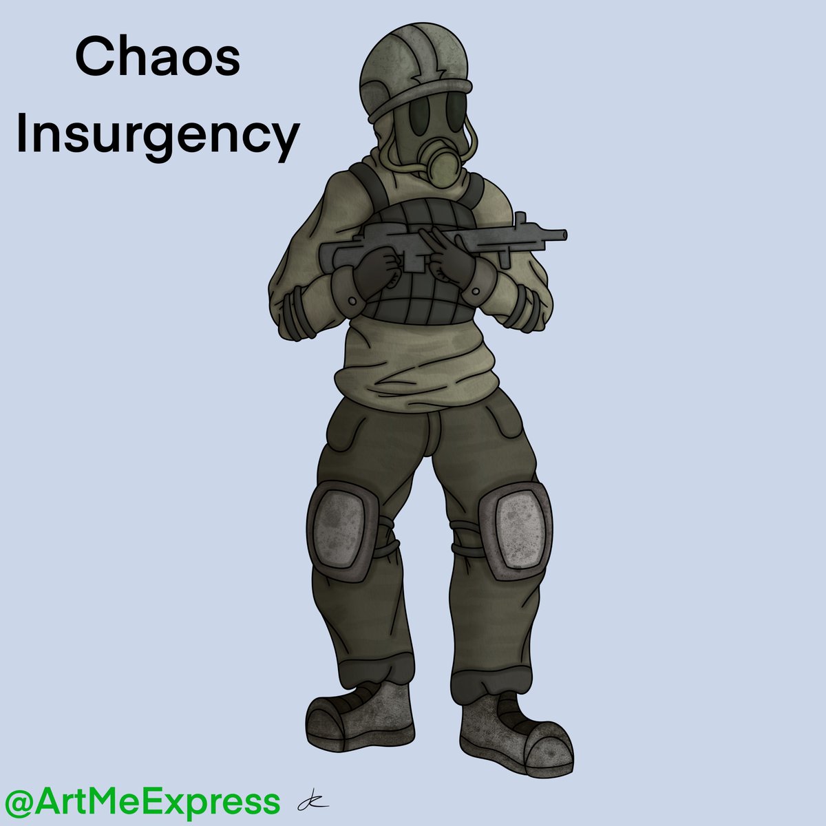 So today I decided to draw 'The Chaos Insurgency' (SCP fanart)#ch...