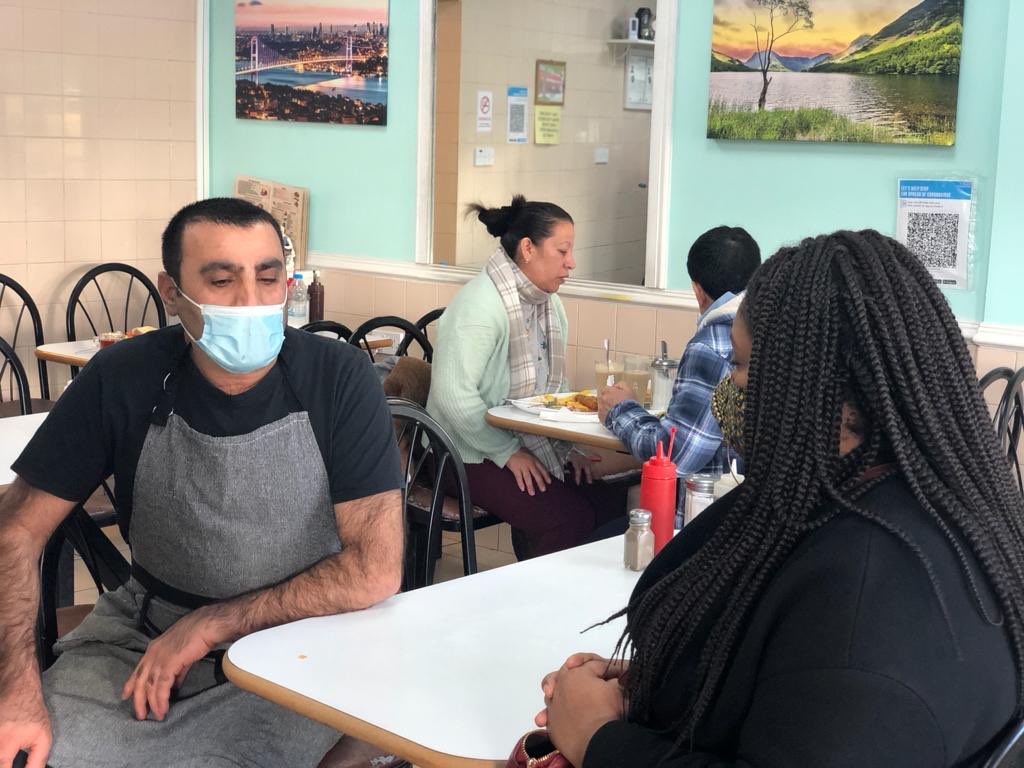 Visiting businesses in the south of the constituency to talk to business owners like Memet about the challenges they’re facing with the double whammy of  #COVID19 &  #Brexit [5/10]