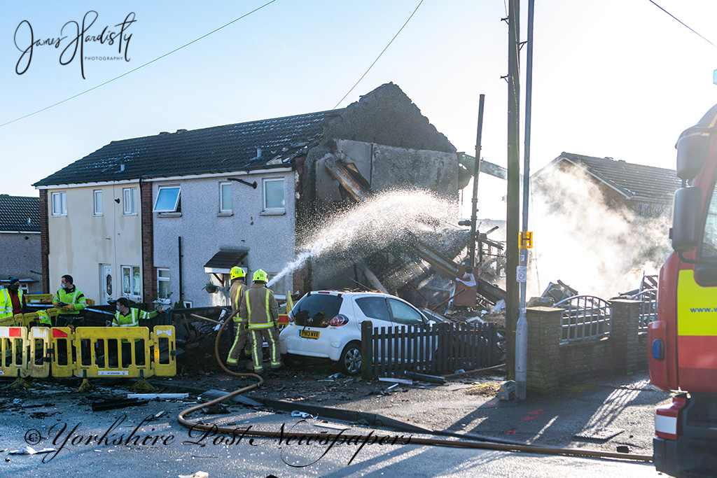 snapperjim's tweet photo. #West #Yorkshire #Fire #crews @WYFRS in attendance at a major incident earlier today #gas #explosion at a house in #Illingworth near #Halifax three people taken to hospital see more #online @yorkshirepost @YPinPictures @JPritchard_TYP @IanDayPix @MarisaCashill @Cameramal #yplive https://t.co/Uo4qXwsjzo