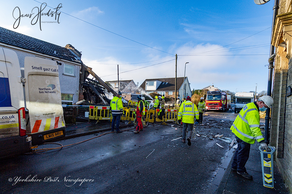 snapperjim's tweet photo. #West #Yorkshire #Fire #crews @WYFRS in attendance at a major incident earlier today #gas #explosion at a house in #Illingworth near #Halifax three people taken to hospital see more #online @yorkshirepost @YPinPictures @JPritchard_TYP @IanDayPix @MarisaCashill @Cameramal #yplive https://t.co/Uo4qXwsjzo