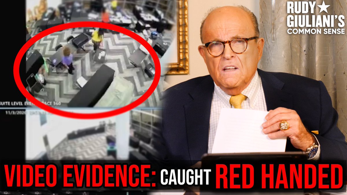 VIDEO EVIDENCE: Caught Red Handed, TRUMP WON GEORGIA! Rudy Giuliani Analyzes Video Evidence Here: youtu.be/PchtaUsRH70