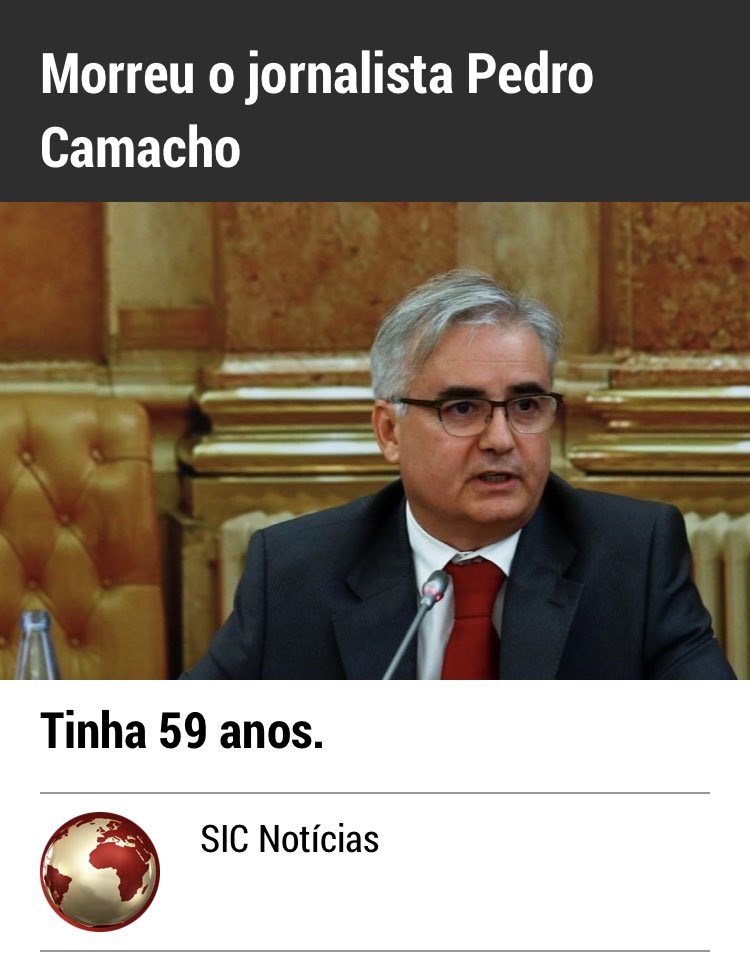 iricky's tweet image. Afinal qual dos Camachos morreu, SIC Notícias?