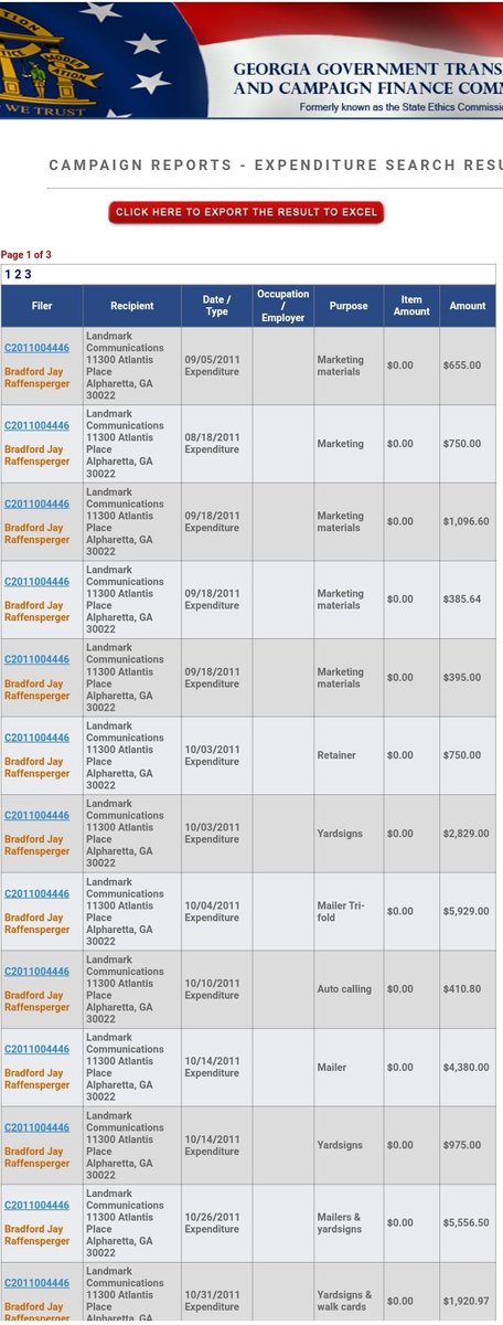 Landmark Communications is one of the largest political influence company's in GA.Gabriel Sterling was a lobbyist & VP for Landmark from 2005-2012.Brad Raffensperger used Landmark for his campaigns from 2011-2018.