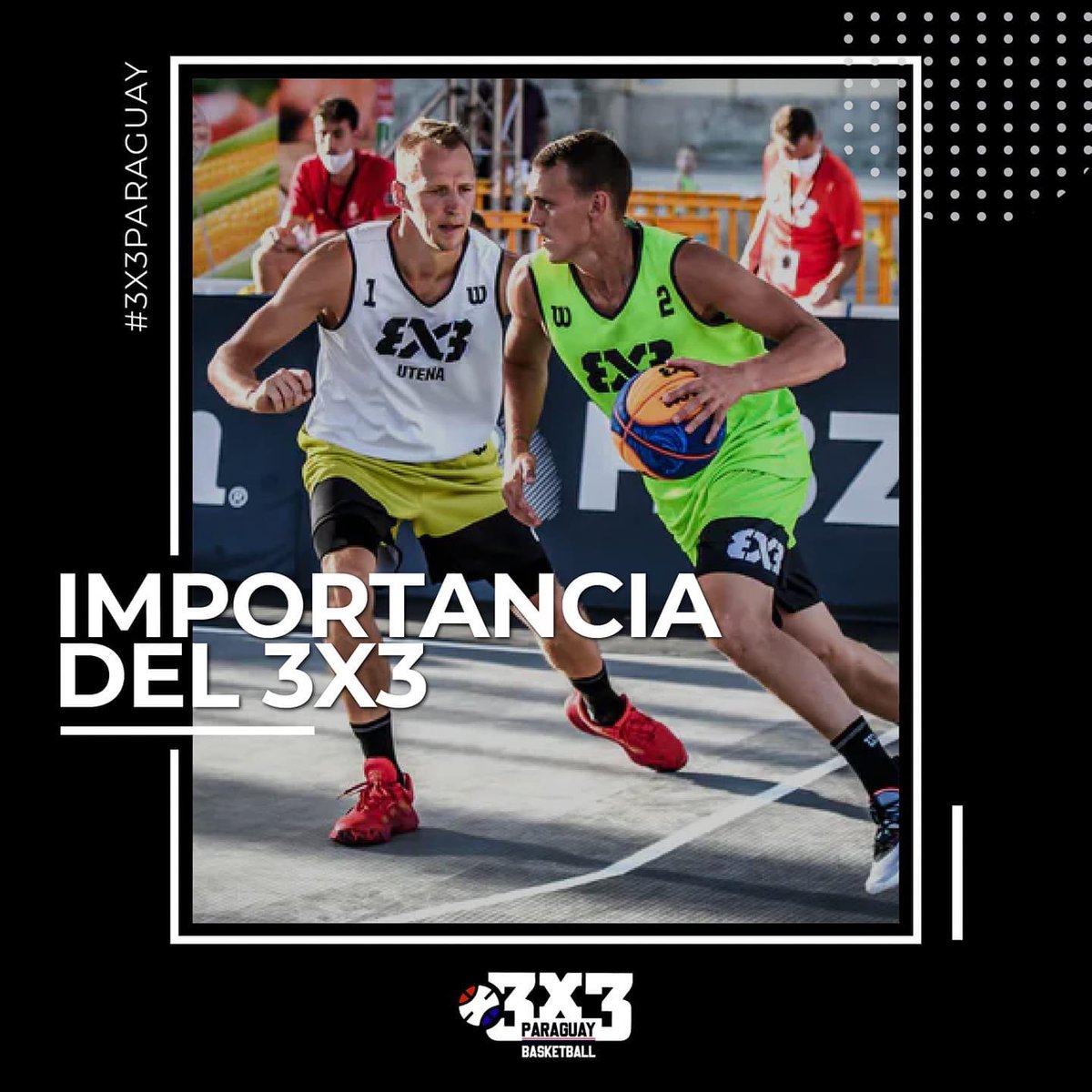 3x3Paraguay's tweet photo. Considerado por excelencia,el deporte urbano número uno del mundo.
El 3x3, se convirtió rápidamente en una disciplina reconocida por el Básquetbol debido al grado de enseñanza y el nivel de progresión que otorga a los jóvenes.
¡Hagamos la diferencia!🇵🇾🏀
#3x3Paraguay #RFGroup https://t.co/KmDNUFTttZ