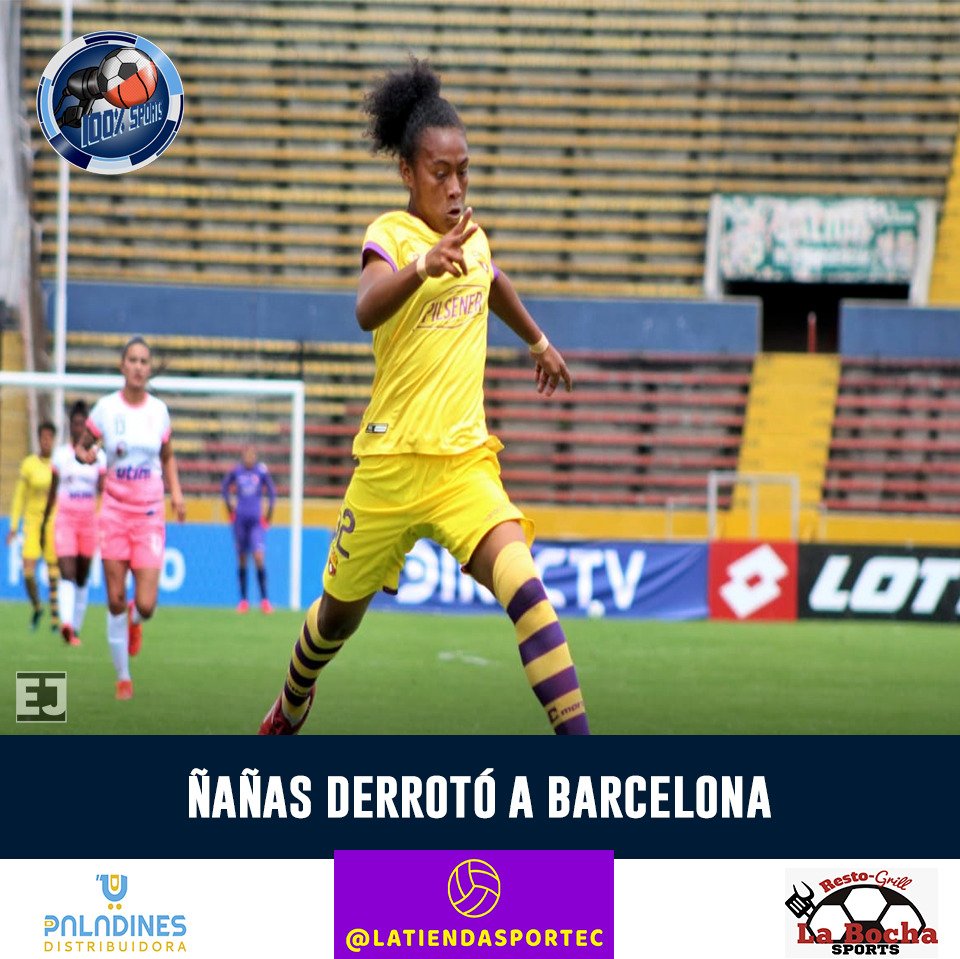 100Sports4's tweet photo. ÑAÑAS SE LLEVA LA SEMIFINAL DE IDA
.
.
https://t.co/IvKnPFdU5a
.
.
#100xcientosports #NanasvsBSC #Ñañas #BarcelonaSC #SLF #SLFDirectv #SuperligaFemeninaDirectv https://t.co/gxOZeKoCPA