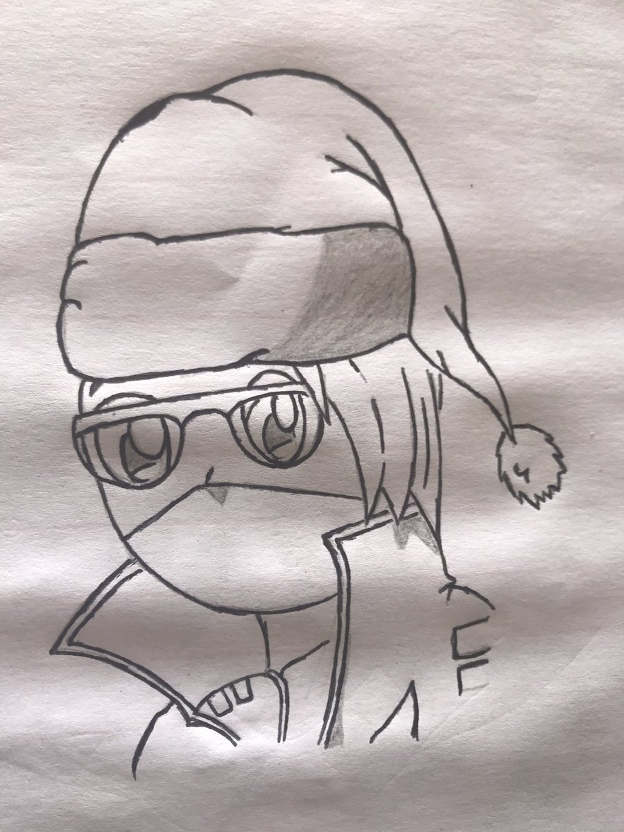 Elvisartss's tweet photo. Heyy @ProdigyDDK made this for you. (Big Follower) it's almost CHRISTMAS and my wish has always been to get a laptop Always wanted to try digital Drawing. Anyway I hope you like the drawing I made it with a Black pen & crayon ❤️🥰✨🔥 #Prodigyddk https://t.co/9s4nylRj9Y